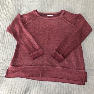 Maurice’s Maroon 🍷 acid wash crew neck sweatshirt